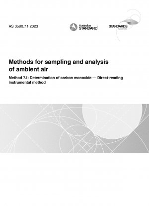 Methods for sampling and analysis of ambient air, Method 7.1: Determination of carbon monoxide — Direct-reading instrumental method