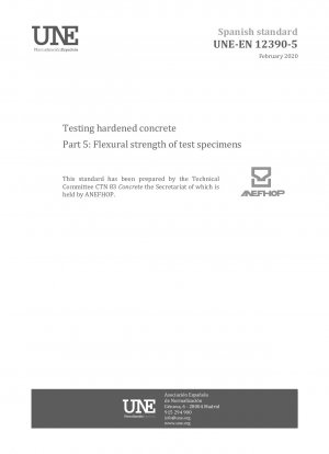 Testing hardened concrete - Part 5: Flexural strength of test specimens