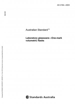 Laboratory glassware - One-mark volumetric flasks