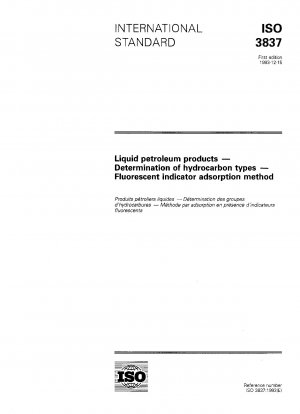 Liquid petroleum products; determination of hydrocarbon types; fluorescent indicator adsorption method