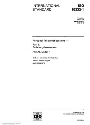 Personal fall-arrest systems - Part 1: Full-body harnesses