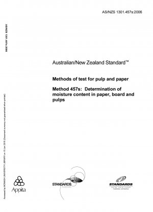 Methods of test for pulp and paper - Determination of moisture content in paper, board and pulps
