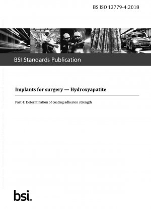  Implants for surgery. Hydroxyapatite. Determination of coating adhesion strength