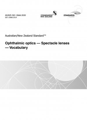 Ophthalmic optics — Spectacle lenses — Vocabulary
