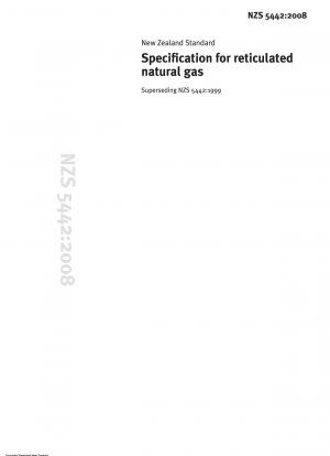 Specification for Reticulated Natural Gas
