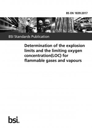 Determination of the explosion limits and the limiting oxygen concentration (LOC) for flammable gases and vapours