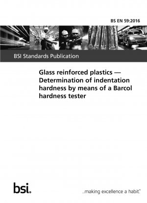 Glass reinforced plastics. Determination of indentation hardness by means of a Barcol hardness tester