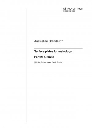 Surface plates for metrology - Granite