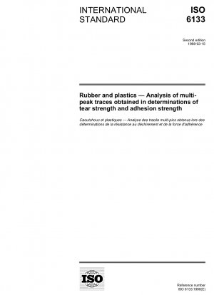 Rubber and plastics - Analysis of multi-peak traces obtained in determinations of tear strength and adhesion strength