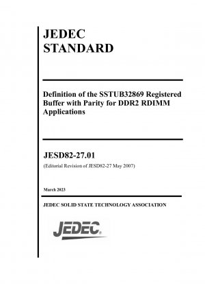 Definition of the SSTUB32869 Registered Buffer with Parity for DDR2 RDIMM Applications