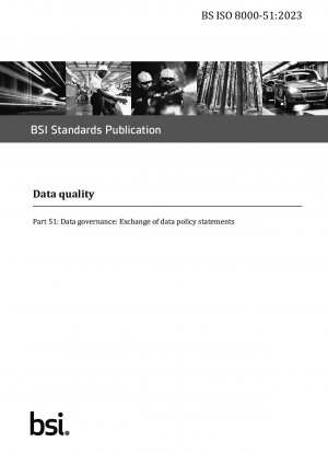 Data quality - Data governance. Exchange of data policy statements
