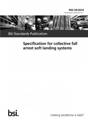 Specification for collective fall arrest soft landing systems
