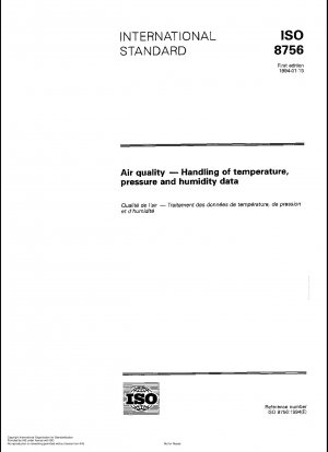 Air quality; handling of temperature, pressure and humidity data