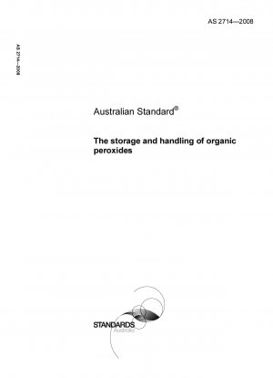 The storage and handling of organic peroxides