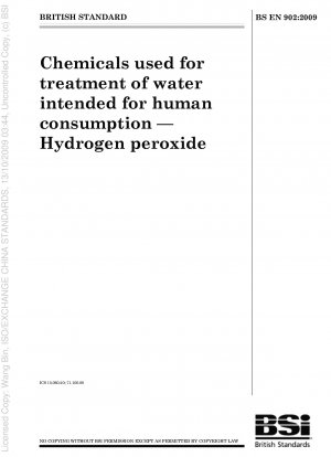 Chemicals used for treatment of water intended for human consumption - Hydrogen peroxide