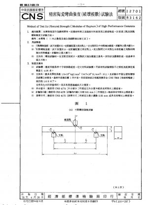 Method of Test for Flexural Strength ( Modulus of Rupture ) of High Performance Ceramics