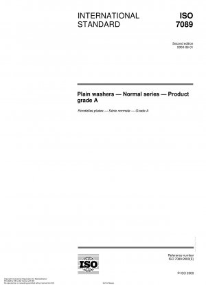 Plain washers - Normal series - Product grade A