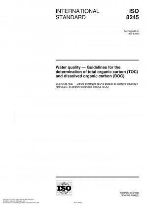 Water quality - Guidelines for the determination of total organic carbon (TOC) and dissolved organic carbon (DOC)