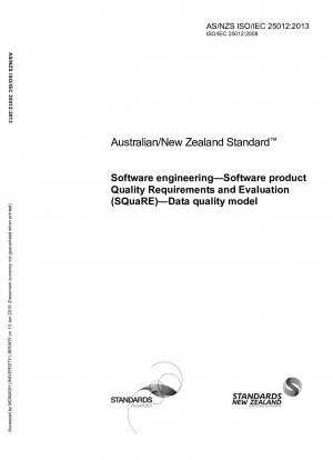 Software Product Quality Requirements and Evaluation (SQuaRE) Data Quality Model for Software Engineering