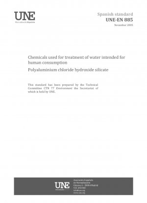 Chemicals used for treatment of water intended for human consumption - Polyaluminium chloride hydroxide silicate