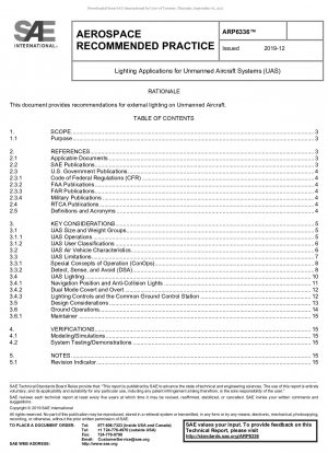 Lighting Applications for Unmanned Aircraft Systems (UAS)