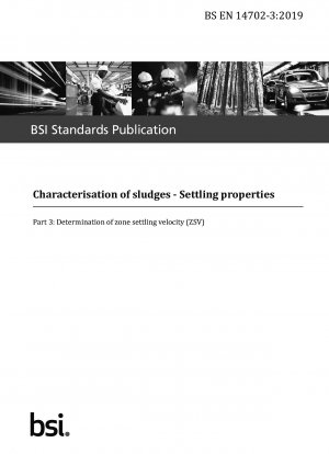 Characterisation of sludges - Settling properties - Determination of thickenability