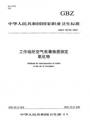 Methods for determination of oxides in the air of workplace