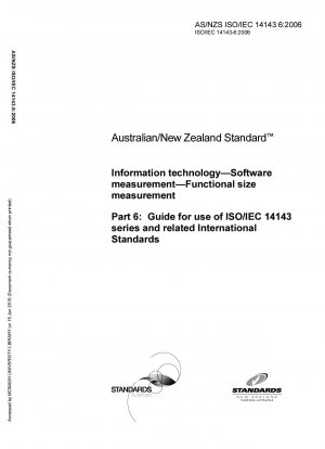 Information technology - Software measurement - Functional size measurement - Guide for use of ISO/IEC 14143 series and related International Standards