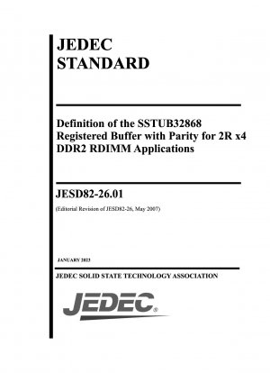 DEFINITION OF THE SSTUB32868 REGISTERED BUFFER WITH PARITY FOR 2R x 4 DDR2 RDIMM APPLICATIONS