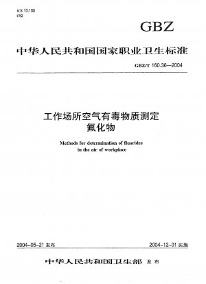 Methods for determination of fluorides in the air of workplace
