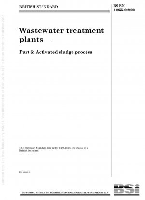 Wastewater treatment plants. Activated sludge processes