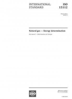Natural gas — Energy determination