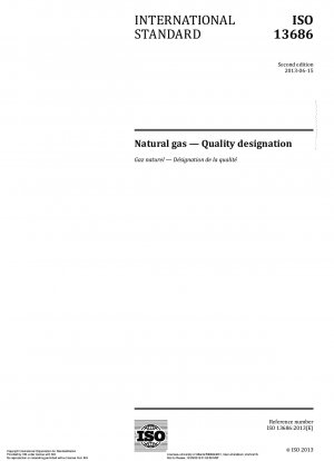 Natural gas - Quality designation