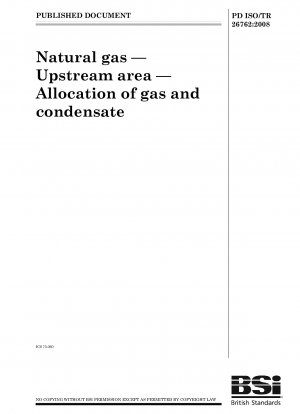 Natural gas. Upstream area. Allocation of gas and condensate