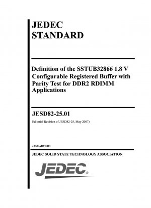 DEFINITION OF the SSTUB32866 1.8 V CONFIGURABLE REGISTERED BUFFER WITH PARITY FOR DDR2 RDIMM APPLICATIONS