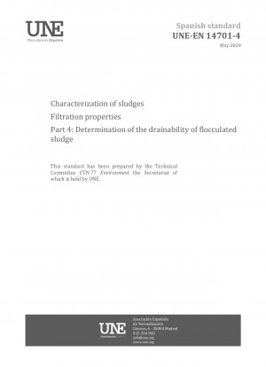 Characterization of sludges - Filtration properties - Part 4: Determination of the drainability of flocculated sludge