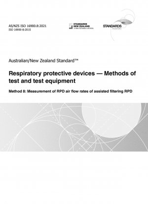 Respiratory protective devices — Methods of test and test equipment, Method 8: Measurement of RPD air flow rates of assisted filtering RPD