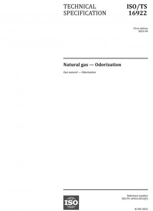 Natural gas — Odorization