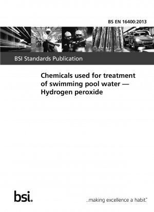 Chemicals used for treatment of swimming pool water. Hydrogen peroxide