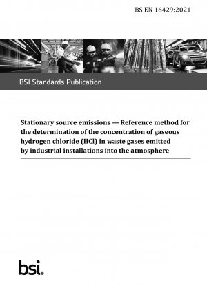  Stationary source emissions. Reference method for the determination of the concentration of gaseous hydrogen chloride (HCl) in waste gases emitted by industrial installations into the atmosphere