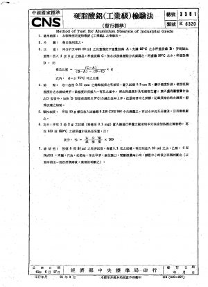 Method of test for aluminium stearate of industrial grade