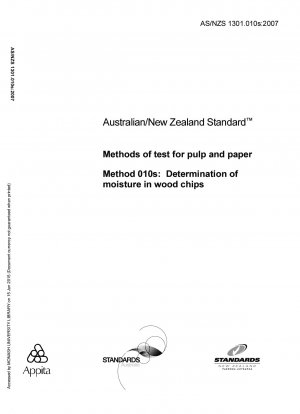 Methods of test for pulp and paper - Determination of moisture in wood chips