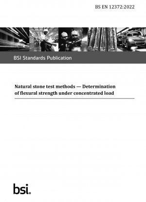  Natural stone test methods. Determination of flexural strength under concentrated load