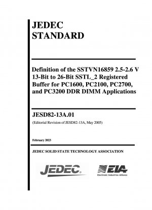 DEFINITION OF THE SSTVN16859 2.5-2.6 V 13-BIT TO 26-BIT SSTL_2 REGISTERED BUFFER FOR PC1600, PC2100, PC2700 AND PC3200 DDR DIMM APPLICATIONS