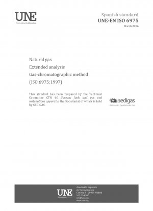 Natural gas - Extended analysis - Gas-chromatographic method (ISO 6975:1997)