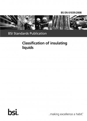 Classification of insulating liquids