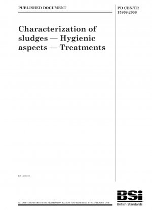Characterization of sludges - Hygienic aspects - Treatments
